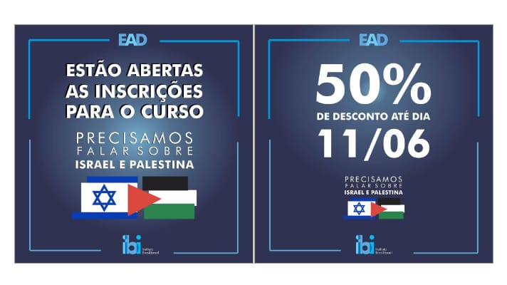 Estão abertas as inscrições para a segunda edição do curso “Precisamos falar sobre Israel e Palestina”