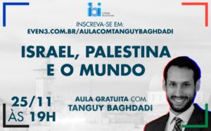 Israel, Palestina e o mundo: Aula gratuita com Tanguy Baghdadi